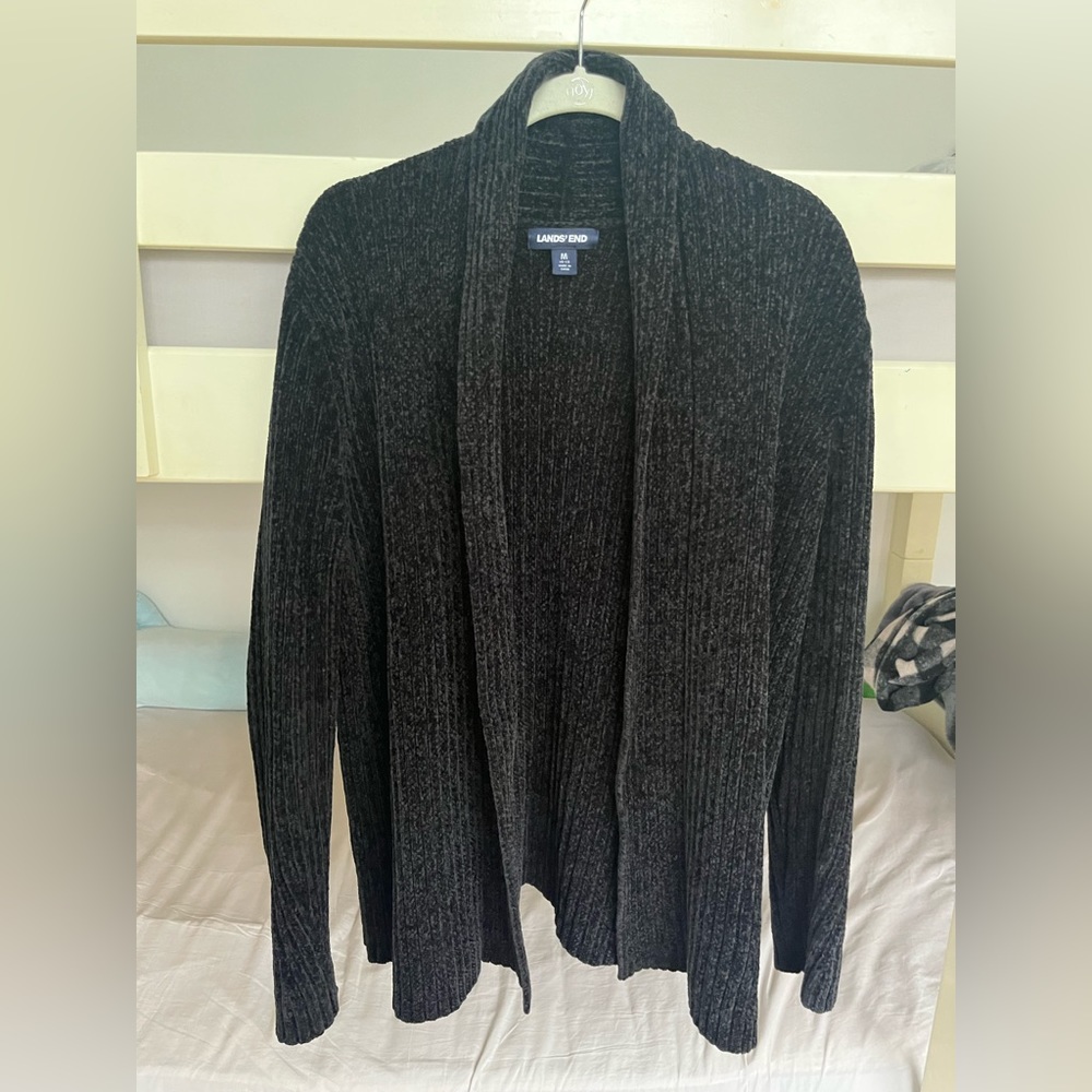 Lands end grey sweater women’s size Medium